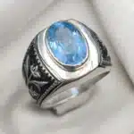 aquamarine mens ring