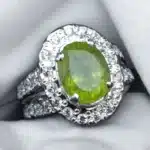 peridot gemstone ring