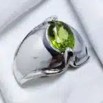 green peridot ring