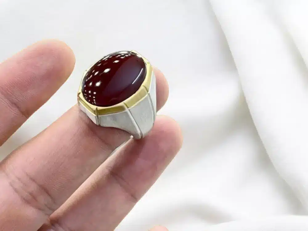 handmade agate ring
