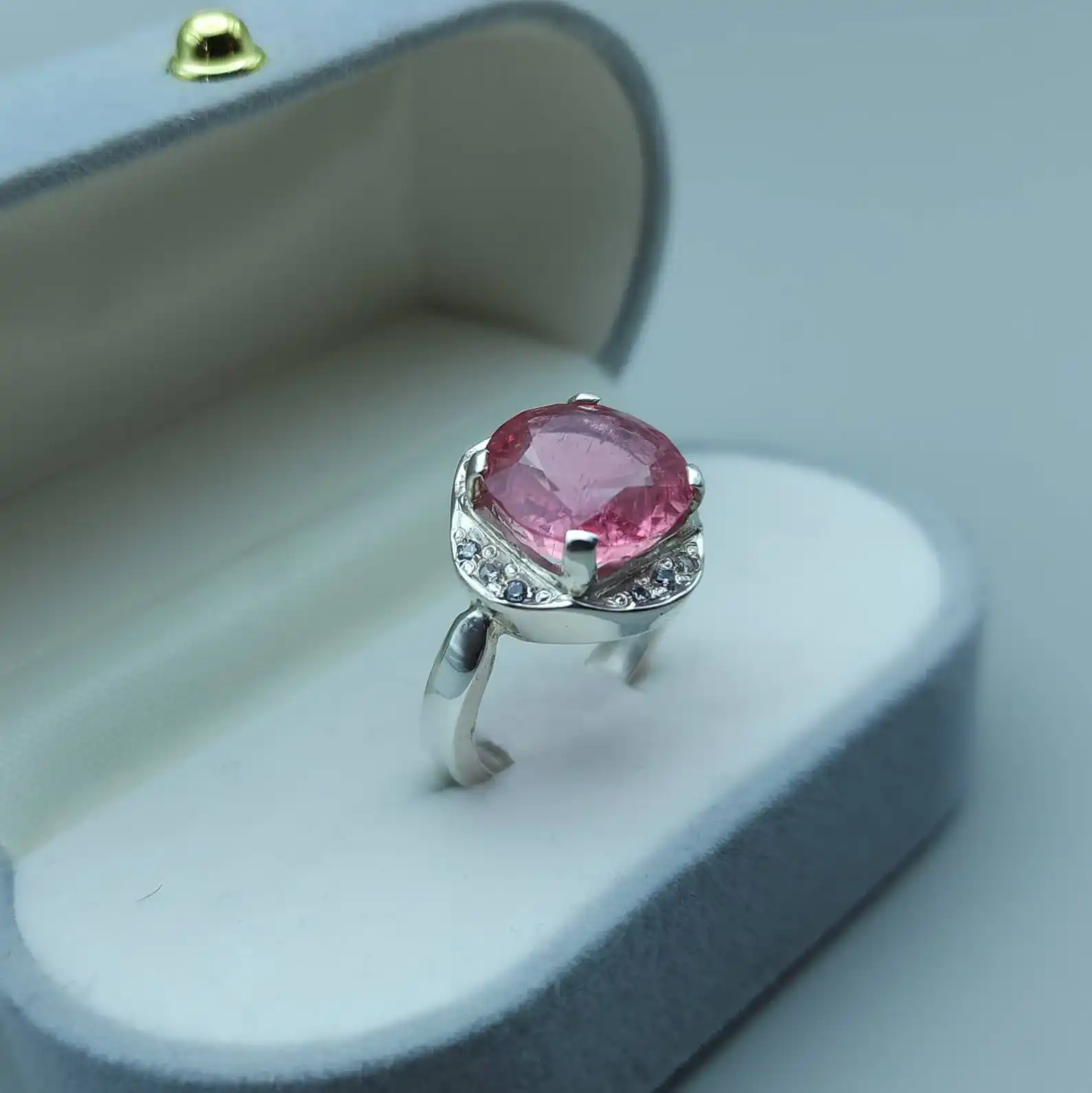 Women Tourmaline Ring , Natural Untreated Tourmaline Stone 2 Il 1588Xn.4473847264 Bofu Compressed