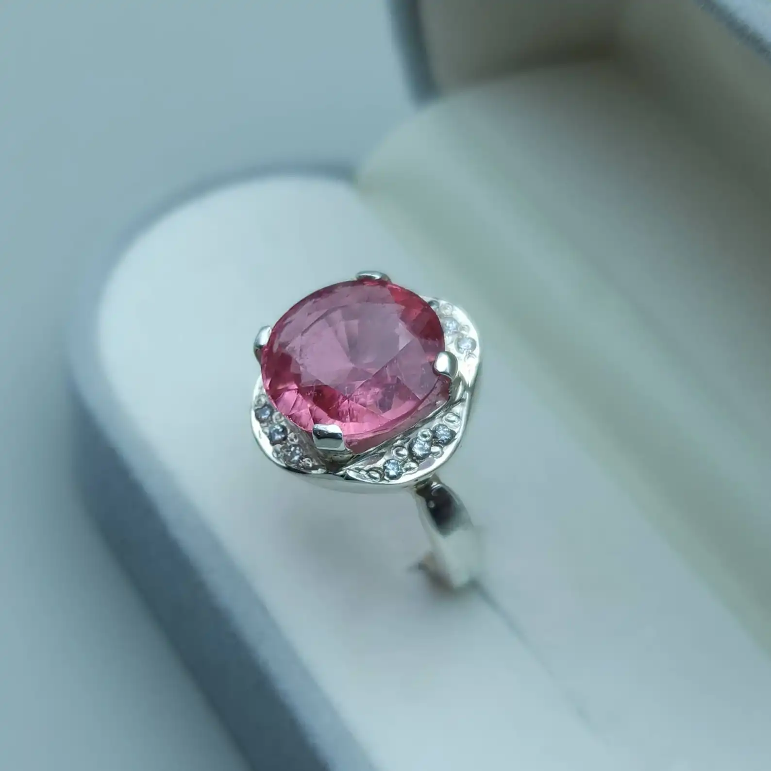 Women Tourmaline Ring , Natural Untreated Tourmaline Stone 5 Il 1588Xn.4521211109 3Zua Compressed