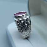 ruby ring for men silver