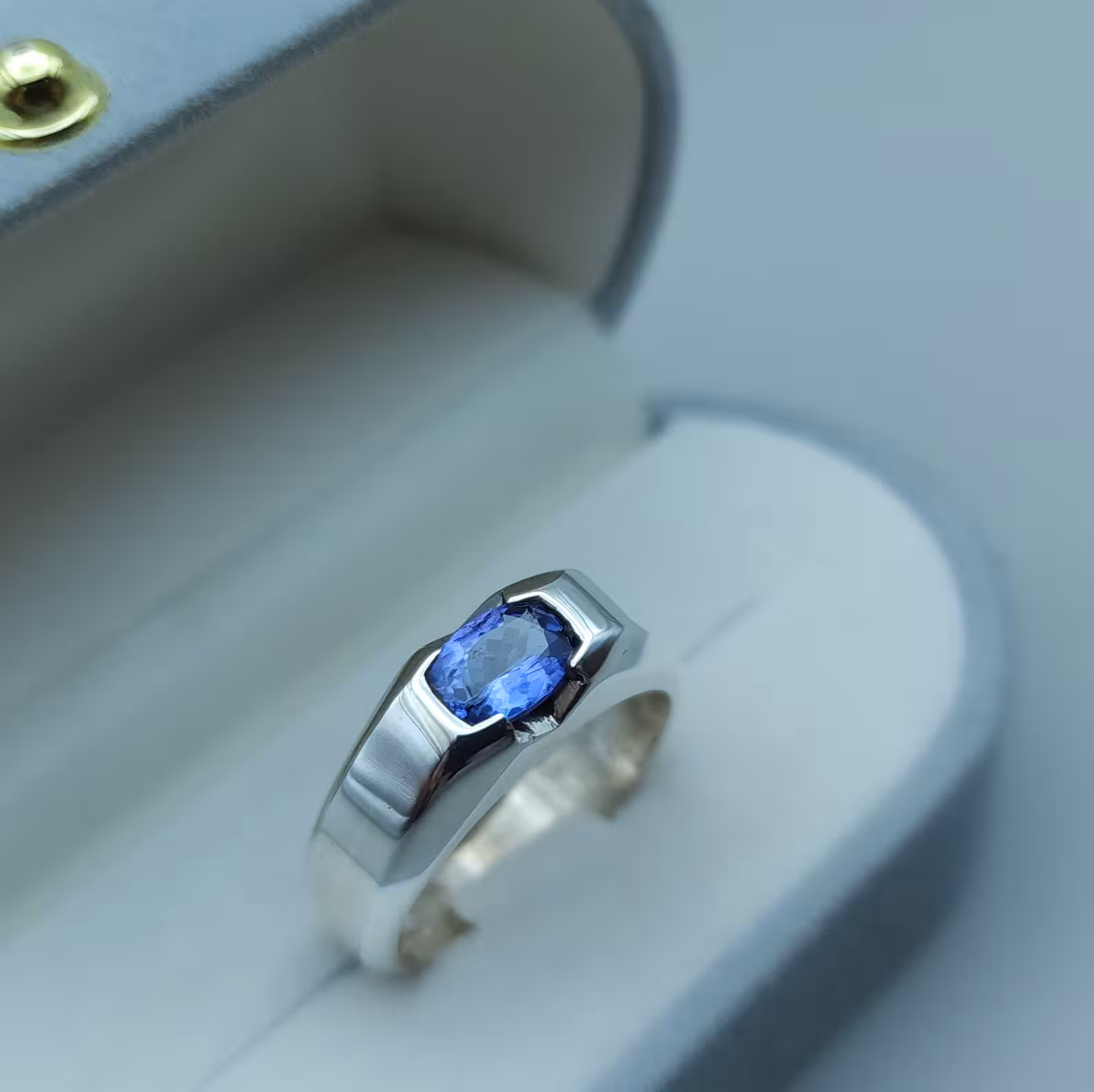 midnight blue tanzanite Ring