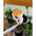 orange agate ring