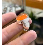 orange agate ring