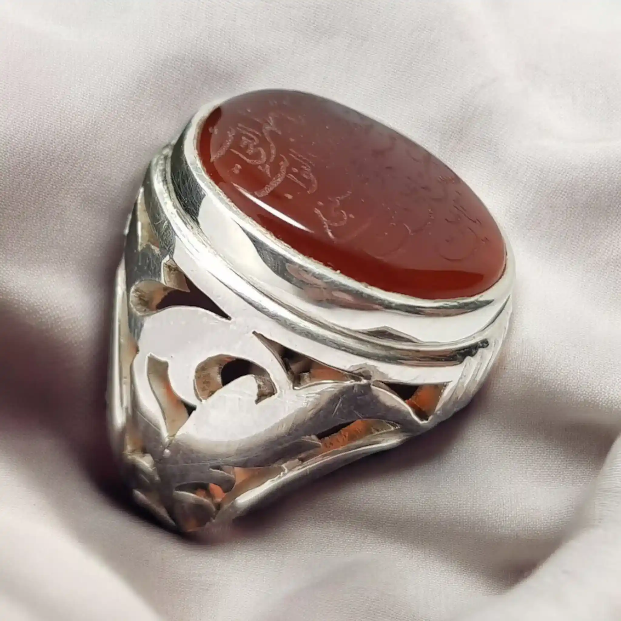 real yemeni agate ring