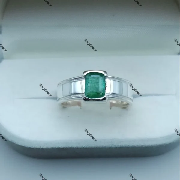 Natural Emerald Ring 925 Sterling Silver Shop Now