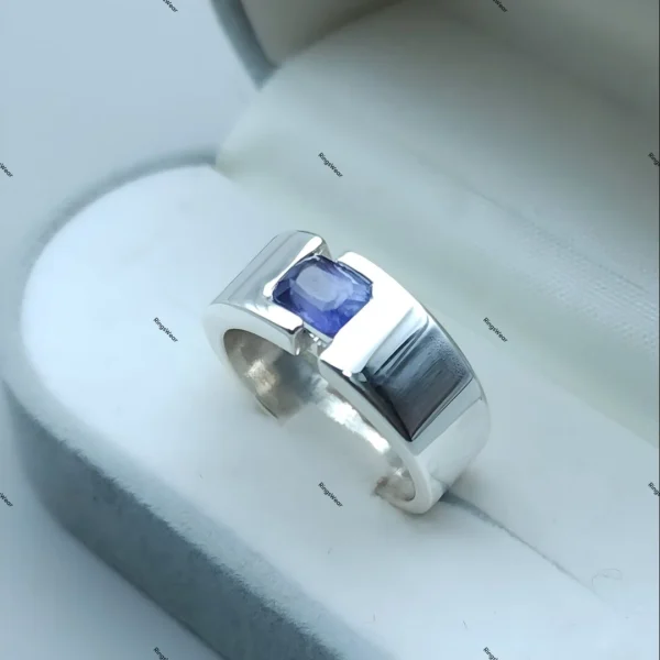 Ceylon Sapphire Mens Ring Natural Sapphire Ring Buy Now