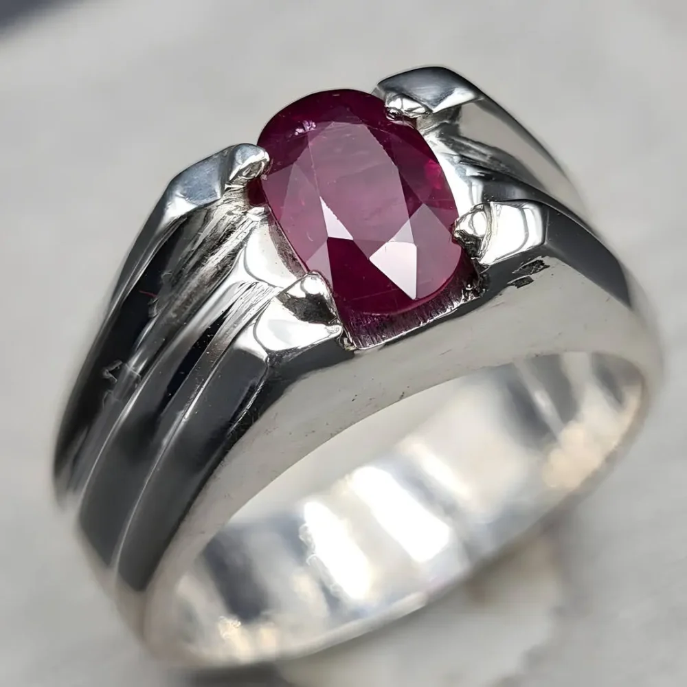 Pigeon Blood Ruby Ring Mens Ruby Ring Shop Now