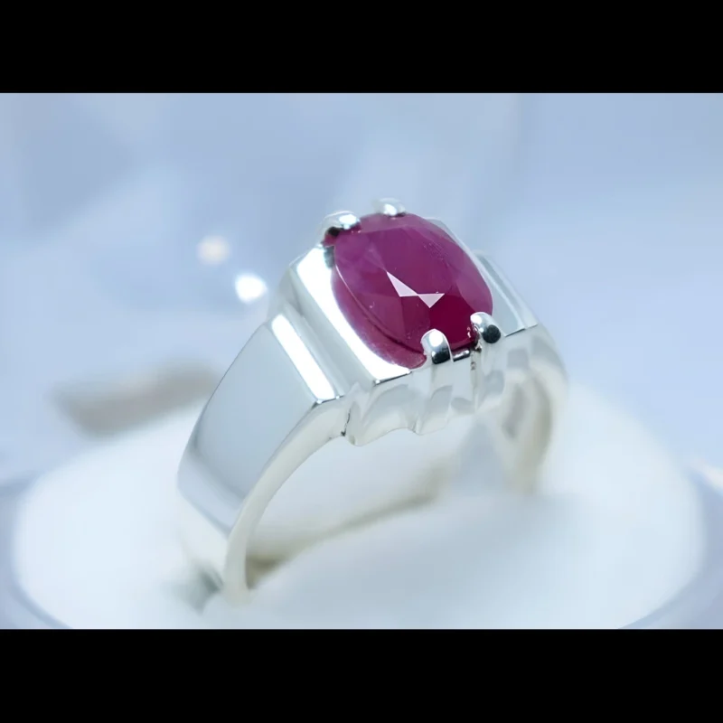 Unheated Ruby Ring Afghani Ruby Stone Ring Shop