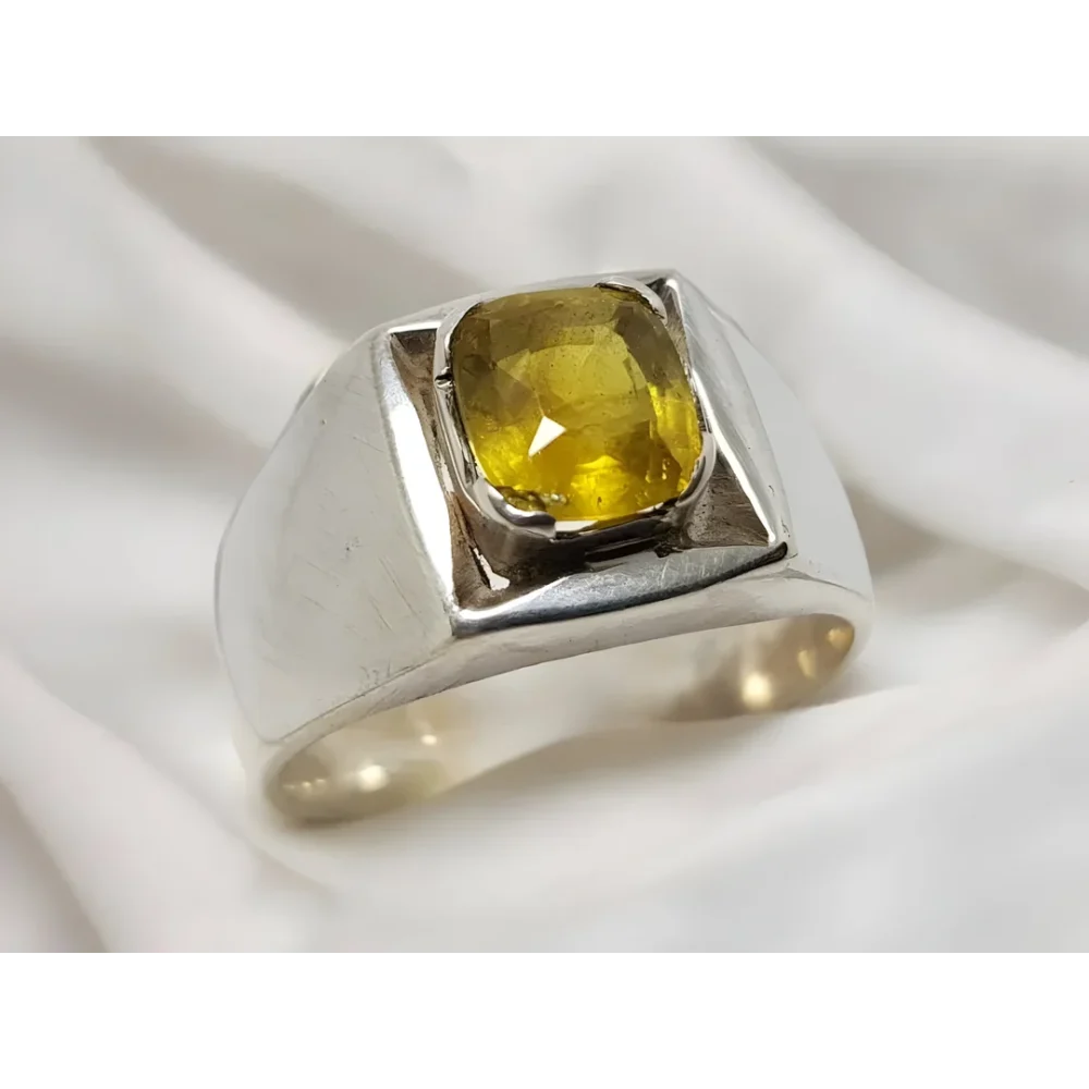 Yellow Sapphire Ring Men Pukhraj Rings Shop Now