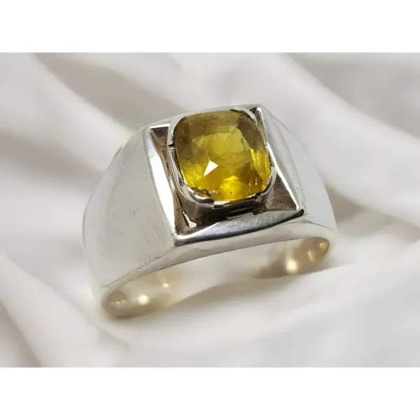 Yellow Sapphire Ring Men Pukhraj Rings Shop Now