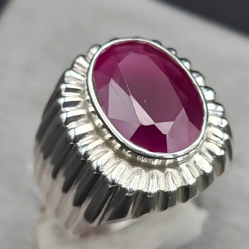 Big Red Ruby Ring Real Yaqoot Ring Buy Now