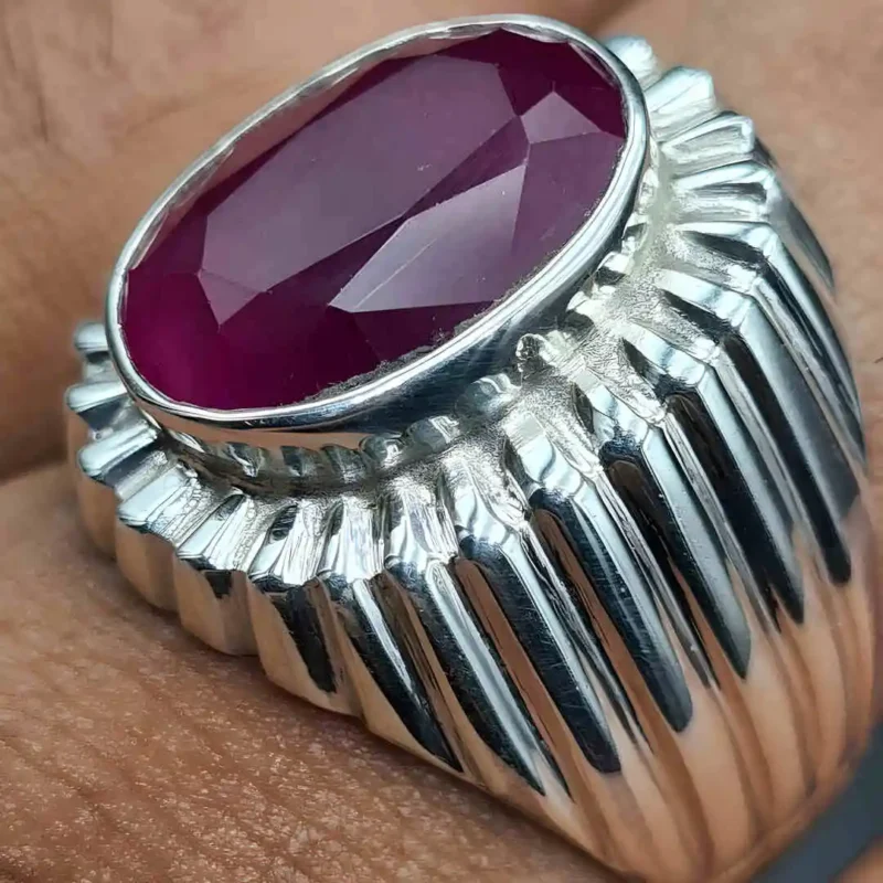 Big Red Ruby Ring Real Yaqoot Ring Buy Now