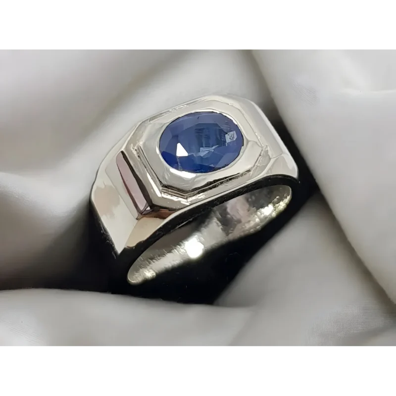 Ceylon Sapphire Band 1.3 Carats Blue Sapphire Ring Buy Now