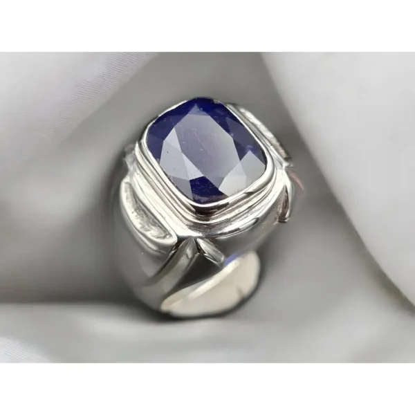 Royal Blue Sapphire Stone Ring Mens Neelam Ring Buy