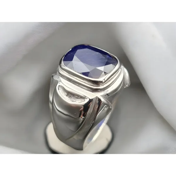 Royal Blue Sapphire Stone Ring Mens Neelam Ring Buy