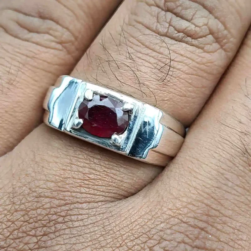 Pigeon Blood Unheated Ruby Ring Mens Ring Order Now