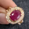 14K Gold Ruby Ring Diamond Ring Ruby Gem Discover Now