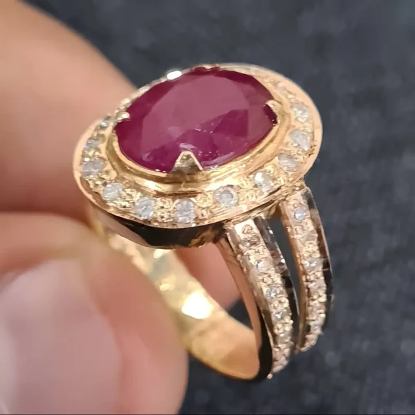 14K Gold Ruby Ring Diamond Ring Ruby Gem Discover Now