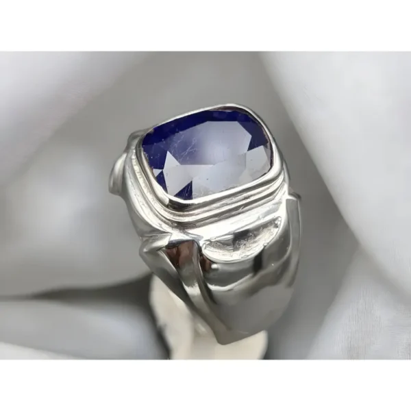 Royal Blue Sapphire Stone Ring Mens Neelam Ring Buy