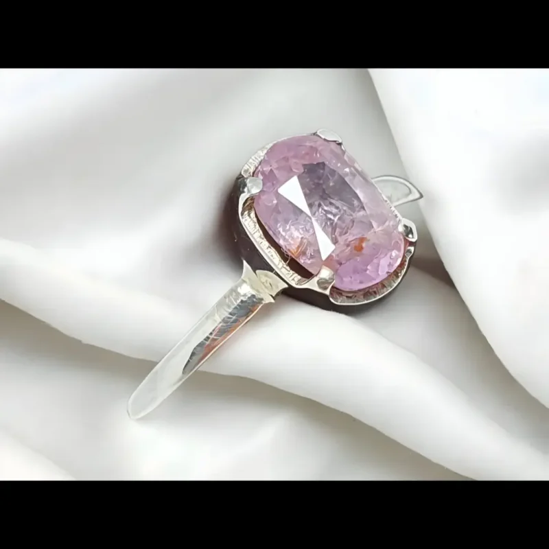 Women Pink Sapphire Ring Real Ceylon Pink Sapphire Buy Now