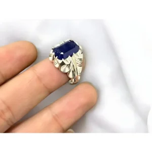 Royal Blue Sapphire Ring Square Sapphire Rings