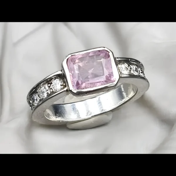 1.5 Carats Pink Sapphire Ring Women Wedding Rings Shop Now