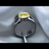 Yellow Ceylon Sapphire Rings Mens Neelam Stone Rings Real Sapphire Beauty