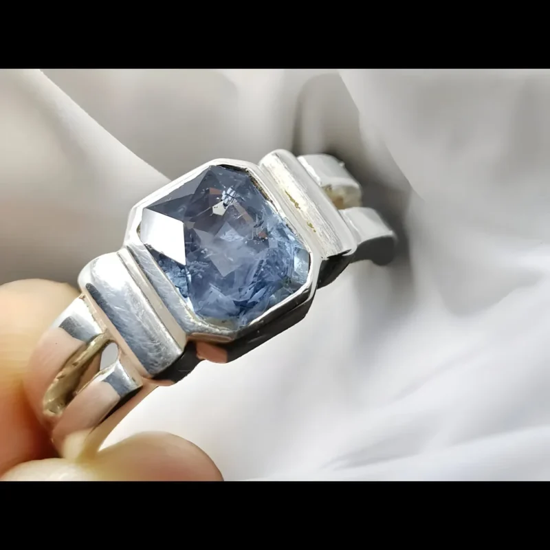 Ceylon Sapphire Ring Cushion Cut Shop Now