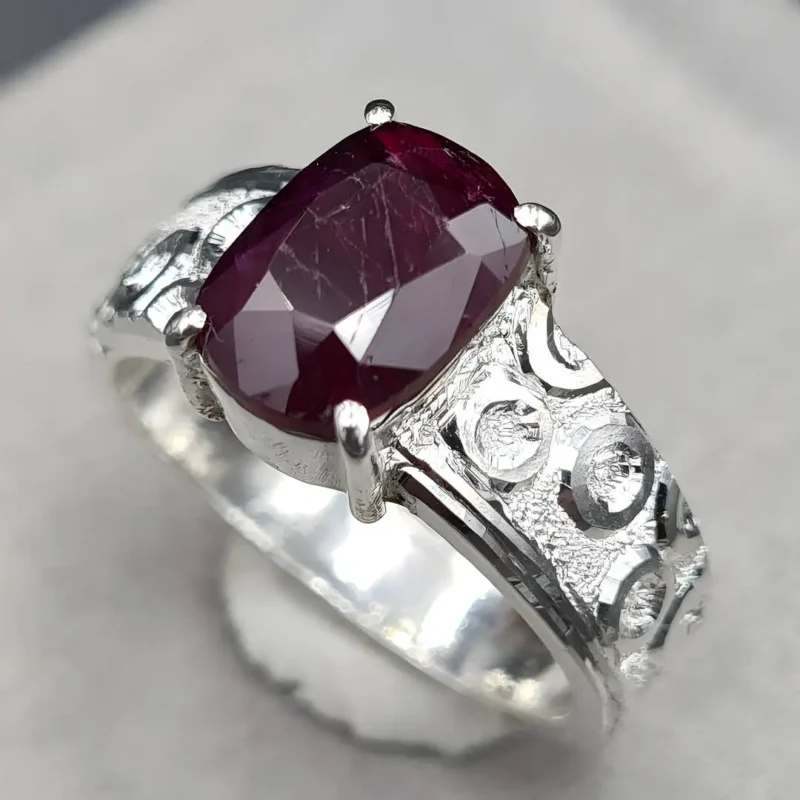 Mens Ruby Rings Deep Red Desire Fuel Your Passion