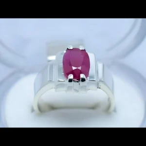 Unheated Ruby Ring Afghani Ruby Stone Ring Shop