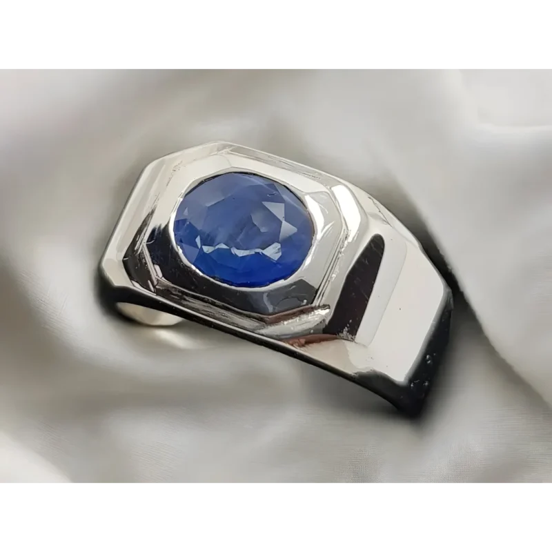 Ceylon Sapphire Band 1.3 Carats Blue Sapphire Ring Buy Now