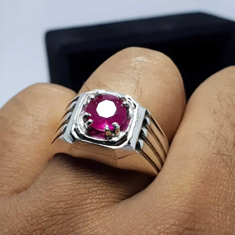 Unique Mens Ruby Ring Real Ruby Stone Shop Now