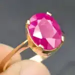 natural afghan ruby ring 14k gold