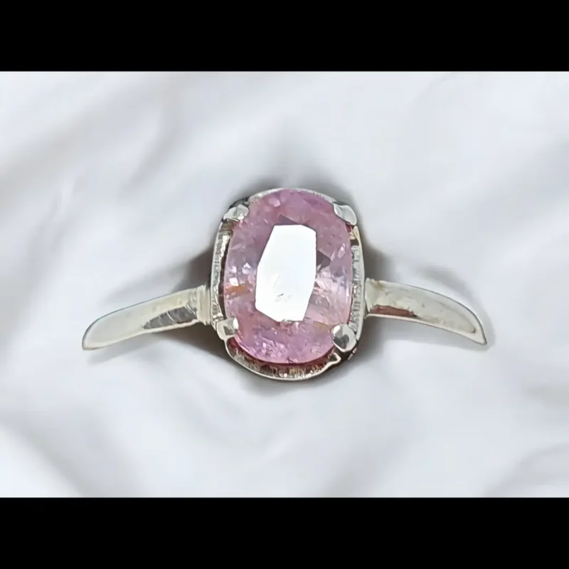 Women Pink Sapphire Ring Real Ceylon Pink Sapphire Buy Now