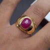 \21k Yellow Gold Mens Ring Ruby Gemstone Ring Buy Now