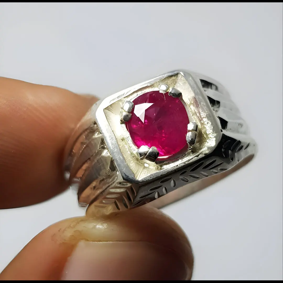 Handmade Red Ruby Ring Mens Ring Shop Today