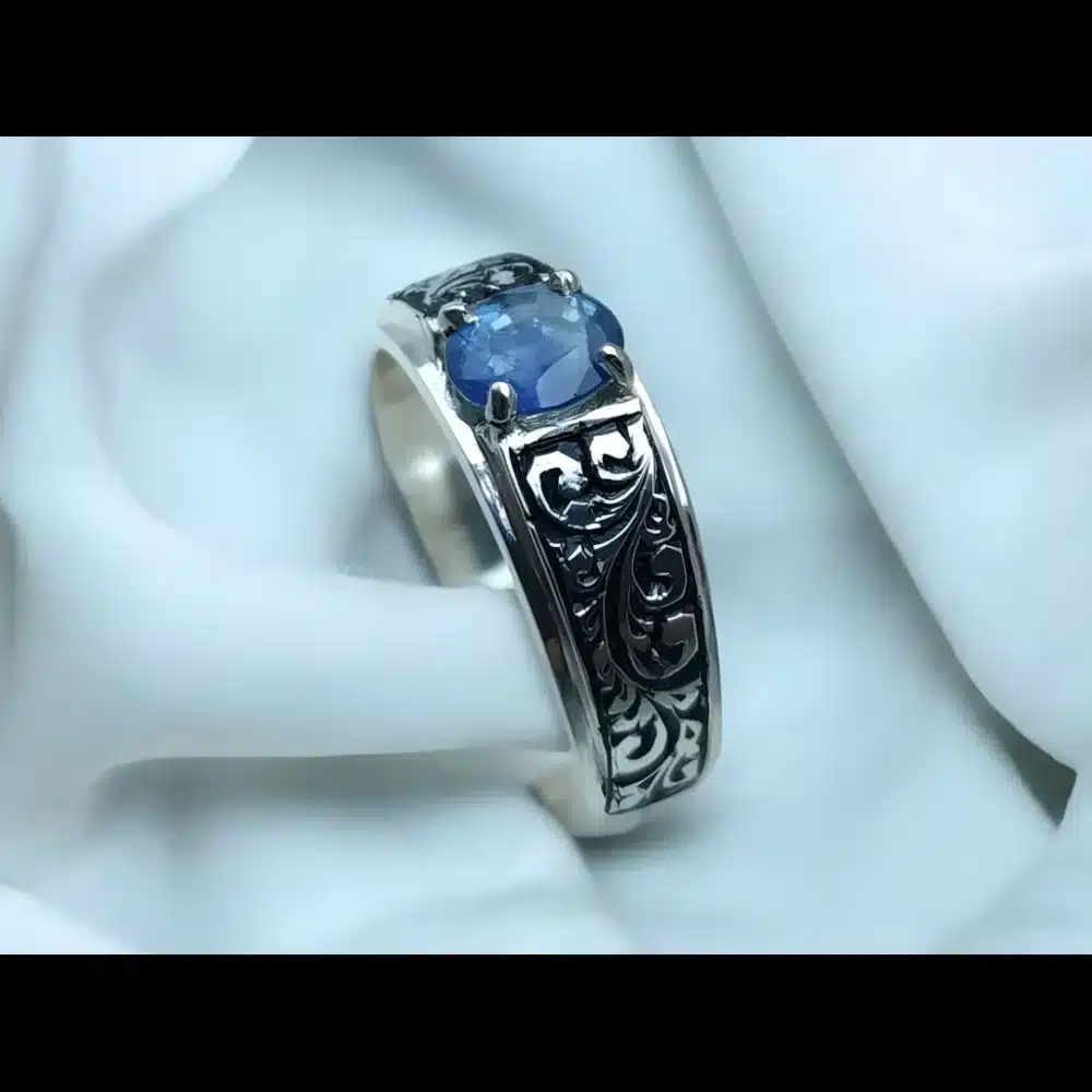 Cornflower Blue Ceylon Sapphire Ring Shop Now