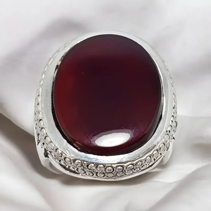 Agate rings for men in brown/black colour