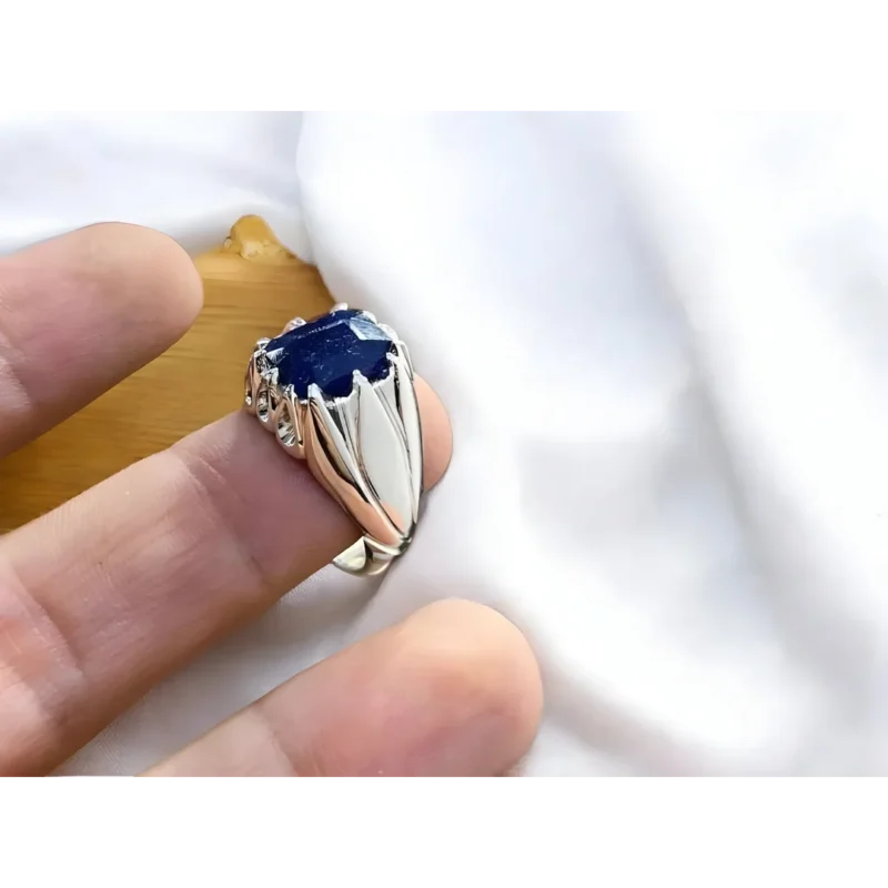 10 Carat Royal Blue Sapphire Ring Mens Shop Now