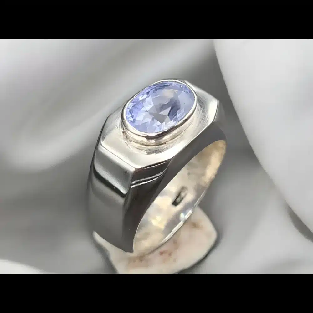 3.5 Ct Ceylon Sapphire Ring Transparent Sapphire Shop Now