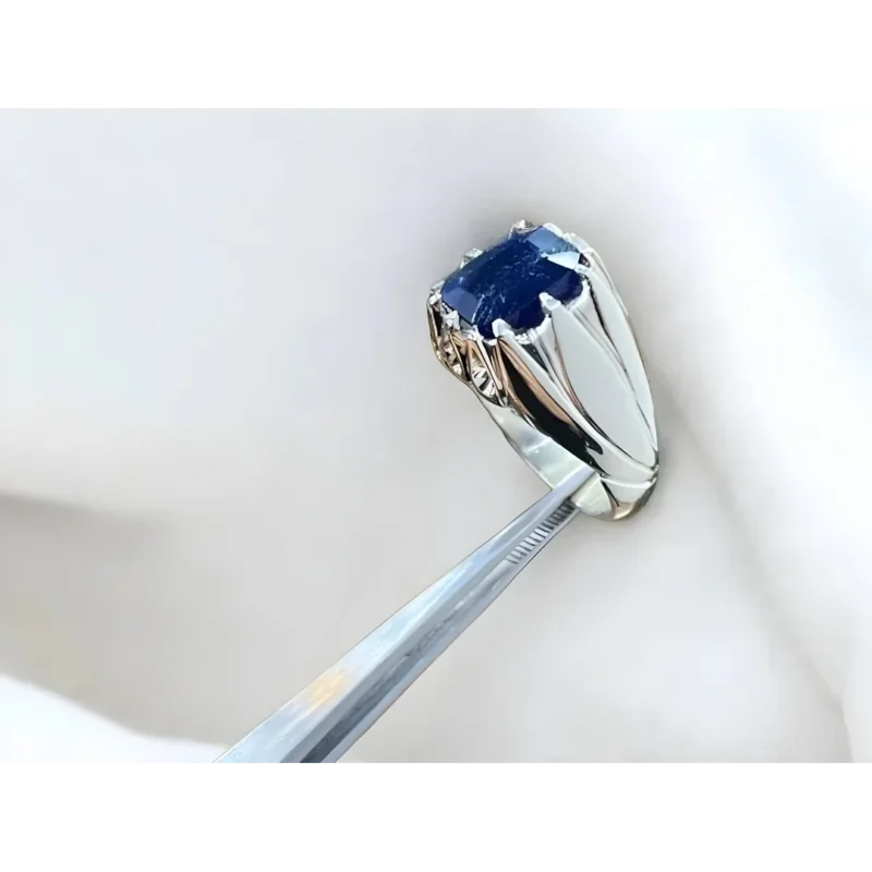 10 Carat Royal Blue Sapphire Ring Mens Shop Now