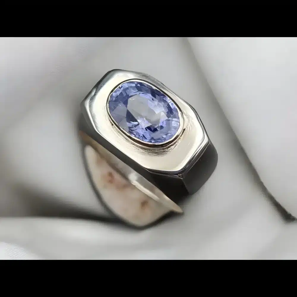 3.5 Ct Ceylon Sapphire Ring Transparent Sapphire Shop Now
