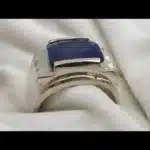 African Sapphire Ring Square 925 Sterling Shop Now