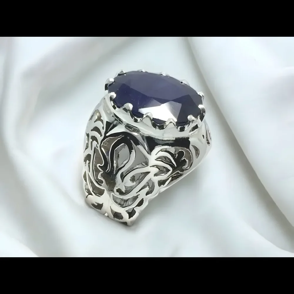 antique mens sapphire ring