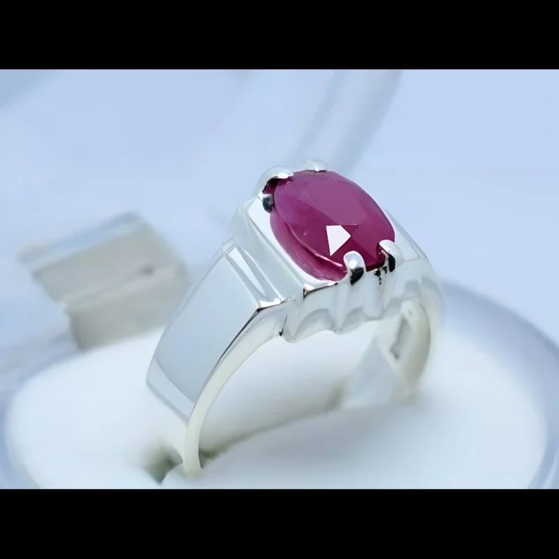 Unheated Ruby Ring Afghani Ruby Stone Ring Shop