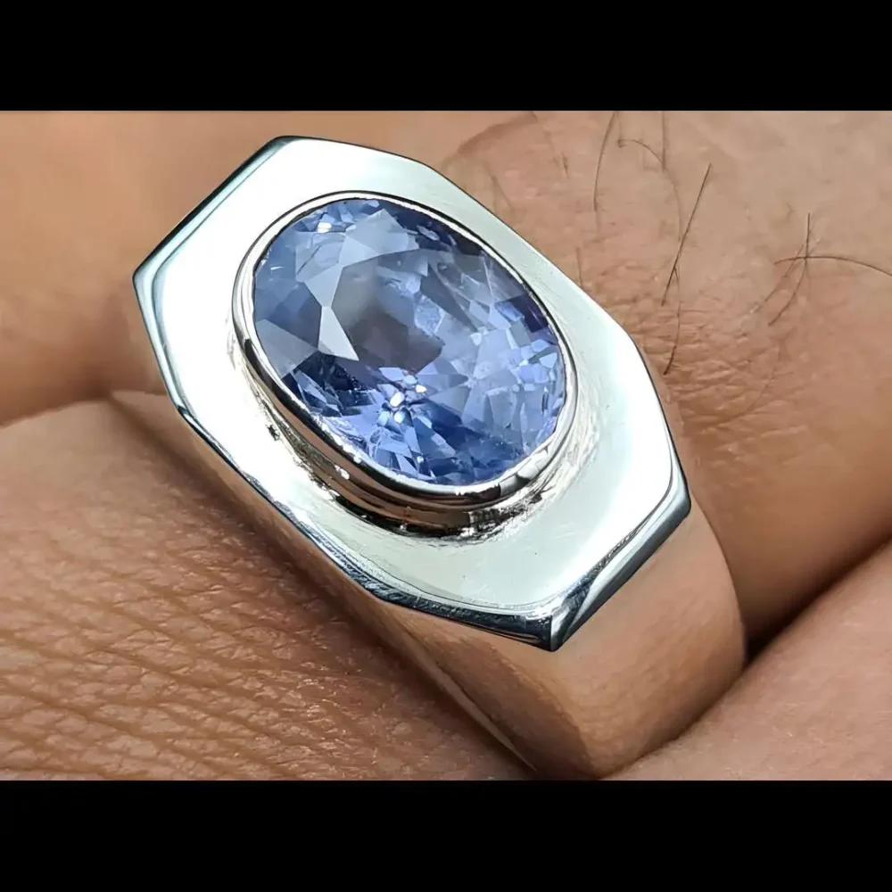 3.5 Ct Ceylon Sapphire Ring Transparent Sapphire Shop Now
