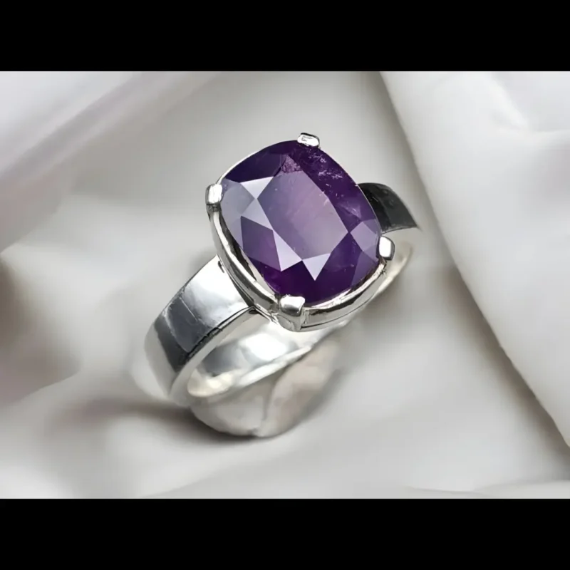 Big Kashmir Sapphire Ring Purple Sapphire Mens Rings